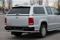 Volkswagen Amarok 2010-2022 гг. Задняя защита AK005-2 (2 шт., нержавейка) фото 1