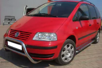 Volkswagen Sharan 1995-2010 гг. Кенгурятник WT005 (Нержавейка) фото 2