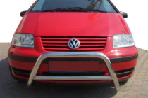 Volkswagen Sharan 1995-2010 гг. Кенгурятник WT005 (Нержавейка) фото 1