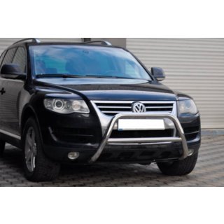 Кенгурятник WT005 Colt (нержавейка) Volkswagen Touareg 2002–2010 гг. фото 3