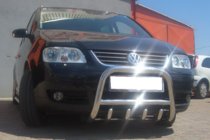 Volkswagen Touran 2003-2010 гг. Кенгурятник QT006 (нержавейка) фото 4