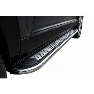 Боковые Подножки Maydos V2 (2 шт., Алюминий и Нержавейка) Porsche Cayenne 2003–2010 гг. фото 1