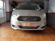 Ford Courier 2014-2023 гг. Накладки на решетку радиатора OmsaLine (2014-2018, 4 шт, нержавейка) фото 1