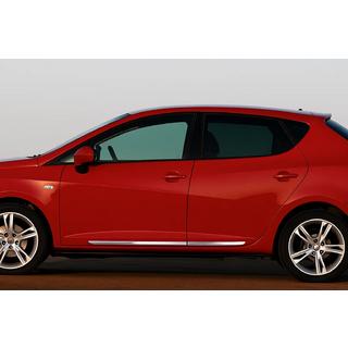 Молдинги дверные OmsaLine (4 шт., нержавейка) Seat Ibiza 2010-2017 гг. фото 1