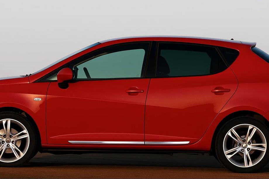 Seat Ibiza 2010-2017 гг. Молдинги дверные OmsaLine (4 шт., нержавейка) Image