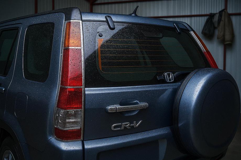 Honda CRV 2001-2006 гг. Хромированные накладки на задние фонари (2 шт., пластик) 2005-2006 Image