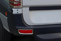 Volkswagen Crafter 2006-2016 гг. Накладки на отражатели (2 шт., нержавейка) фото 1