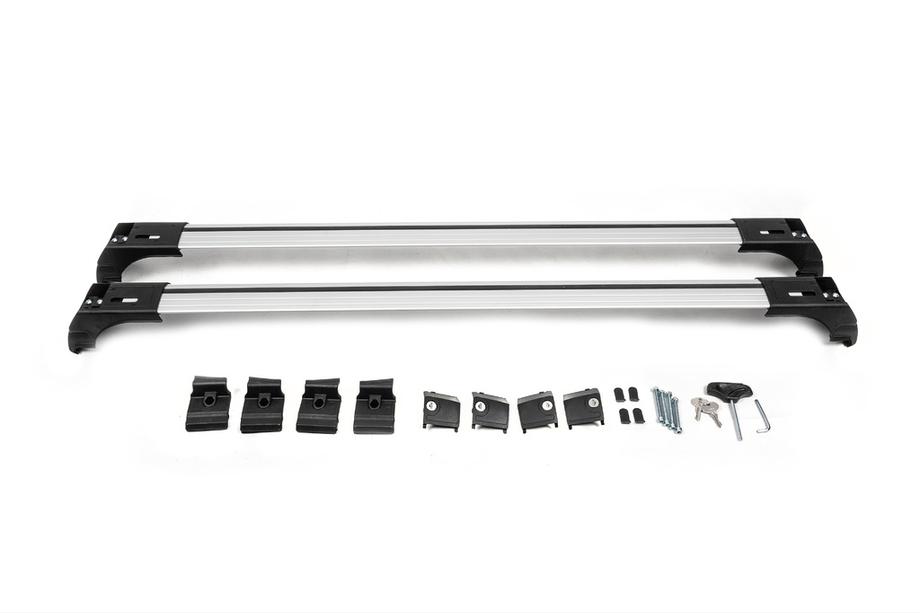 Поперечины на интегрированные рейлинги с замком Skybar V2 (2 шт) до 120 см, Черный Фото 7