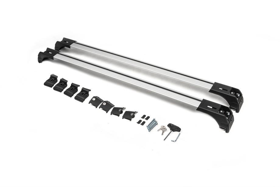 Поперечины на интегрированные рейлинги с замком Skybar V2 (2 шт) до 120 см, Черный Фото 3