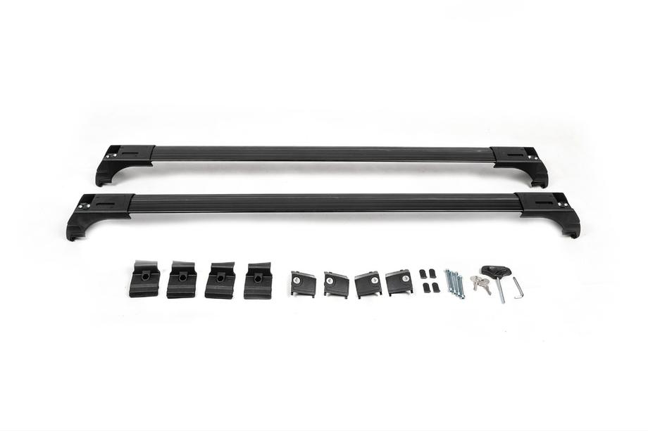 Поперечины на интегрированные рейлинги с замком Skybar V2 (2 шт) до 120 см, Черный Фото 8