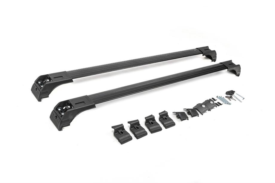 Поперечины на интегрированные рейлинги с замком Skybar V2 (2 шт) до 120 см, Черный Фото 9