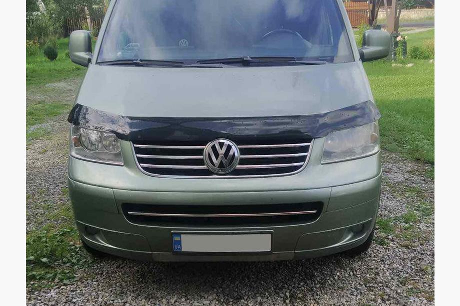 Volkswagen T5 Multivan 2003–2010 гг. Накладка на нижнюю решетку радиатора (нержавейка) Фото 8