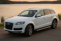 Audi Q7 2005-2015 гг. Боковые Подножки Maya V1 (2 шт., Алюминий) фото 1