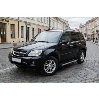 Боковые Подножки Maya V1 (2 шт., Алюминий) Chery Tiggo 1 2005-2016 гг. фото 1