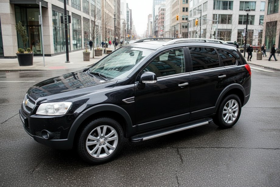 Chevrolet Captiva 2006-2019 гг. Боковые Подножки Maya V1 (2 шт., Алюминий) Image