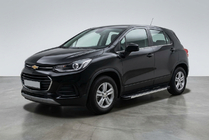Chevrolet Trax 2012-2023 гг. Боковые Подножки Maya V1 (2 шт., Алюминий) фото 1