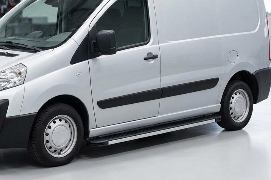 Citroen Jumpy 2007–2017 гг. Боковые Подножки Maya (2 шт., Алюминий) Image
