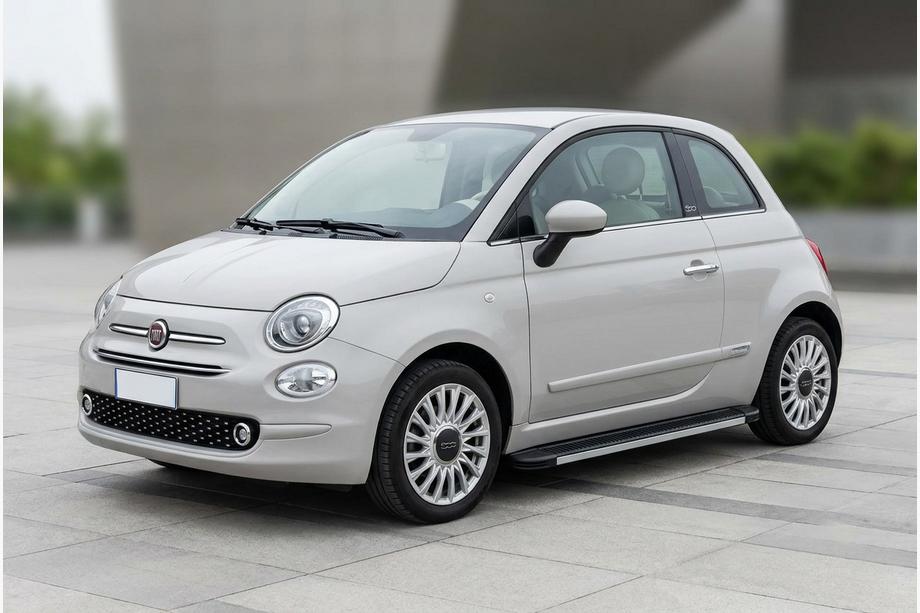 Fiat 500/500L 2013-2022 гг. Боковые Подножки Maya V1 (2 шт., Алюминий) Image