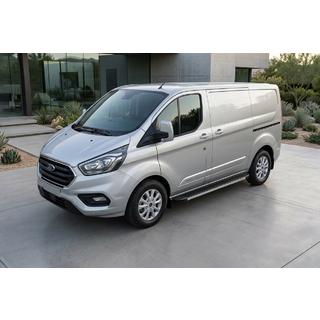 Боковые Подножки Maya (2 шт., Алюминий) Ford Custom 2013-2022 гг. фото 1