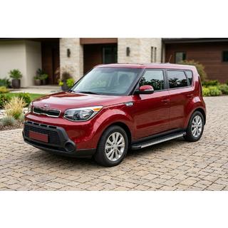 Боковые Подножки Maya V1 (2 шт., Алюминий) Kia Soul II 2013-2018 гг. фото 1