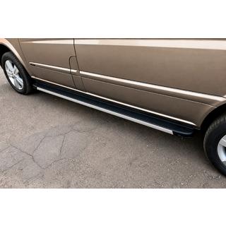 Боковые Подножки Maya V1 (2 шт., Алюминий) Mercedes Vito W639 2004-2014 гг. фото 1