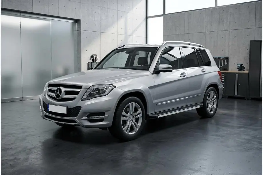 Mercedes GLK class X204 2008-2015 гг. Боковые Подножки Maya V1 (2 шт., Алюминий) Image