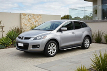 Mazda CX-7 2006-2012 гг. Боковые Подножки Maya V1 (2 шт., Алюминий) фото 1
