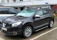 Nissan Qashqai 2010-2014 гг. Боковые Подножки Maya V1 (2 шт., Алюминий) фото 3