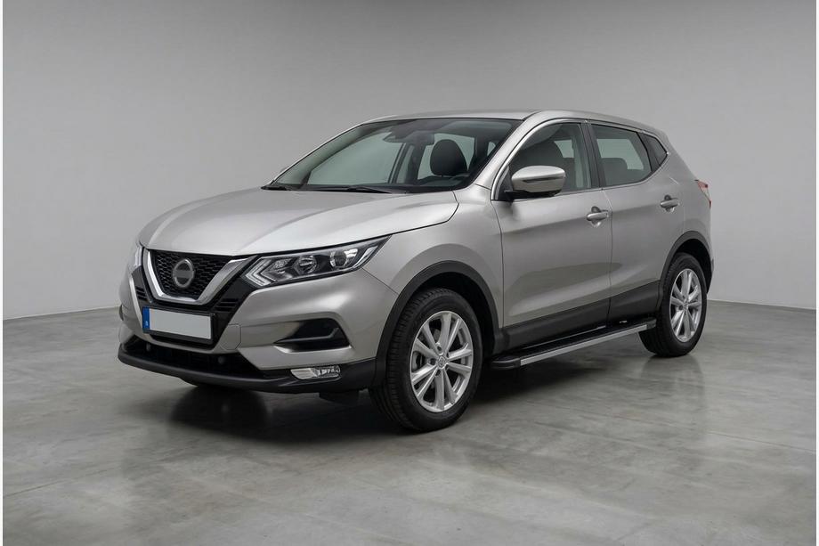 Nissan Qashqai 2014-2021 гг. Боковые Подножки Maya V1 (2 шт., Алюминий) Image