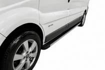 Opel Vivaro 2001–2015 гг. Боковые Подножки Maya (2 шт., Алюминий) фото 1