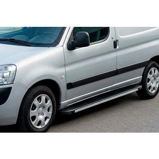 Боковые Подножки Maya V1 (2 шт., Алюминий) Peugeot Partner 1996-2008 гг. фото 1