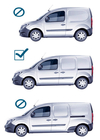 Renault Kangoo 2008–2020 гг. Оригинальные рейлинги с поперечинами (короткая база) фото 14