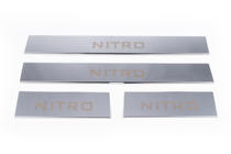 Dodge Nitro 2006-2011 гг. Накладки на пороги Carmos на верхнюю часть (нержавейка) фото 4