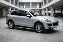 Porsche Cayenne 2010-2017 гг. Боковые Подножки Maya V1 (2 шт., Алюминий) фото 1