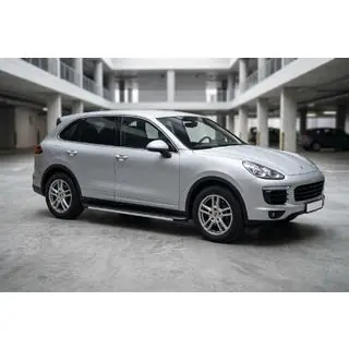 Боковые Подножки Maya V1 (2 шт., Алюминий) Porsche Cayenne 2010-2017 гг. фото 1