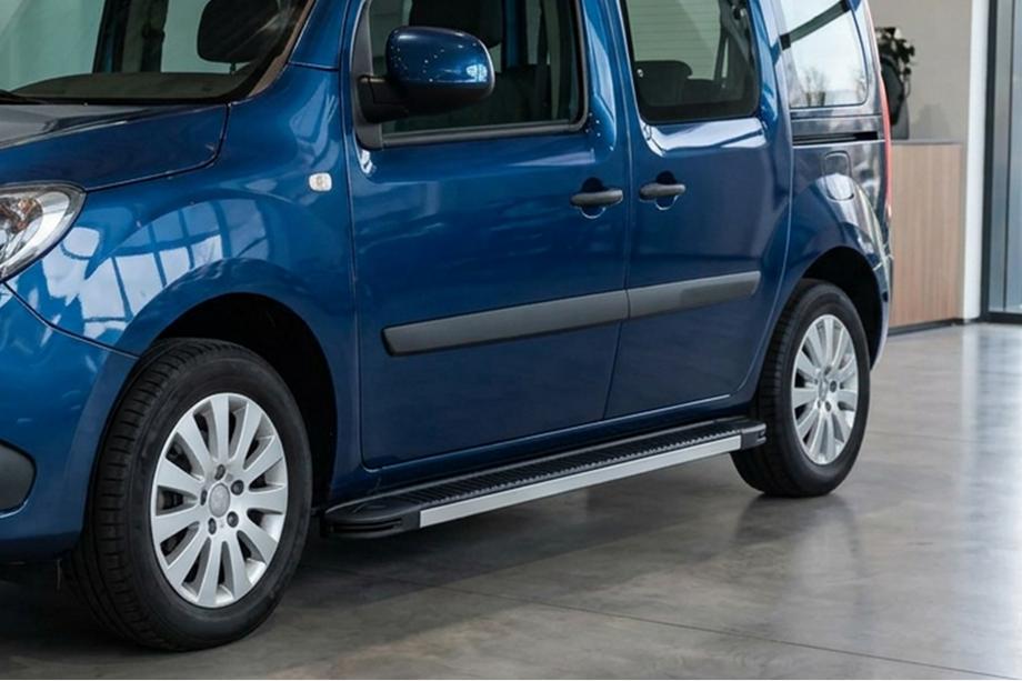 Renault Kangoo 2008–2020 гг. Боковые Подножки Maya V1 (2 шт., Алюминий) Image