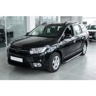 Боковые Подножки Maya V1 (2 шт., Алюминий) Renault Logan MCV 2013-2022 гг. фото 1