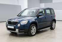 Skoda Yeti 2009-2017 гг. Боковые Подножки Maya V1 (2 шт., Алюминий) фото 1