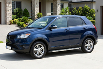 SsangYong Korando 2010-2019 гг. Боковые Подножки Maya V1 (2 шт., Алюминий) фото 1
