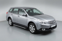 Subaru Outback 2009-2014 гг. Боковые Подножки Maya V1 (2 шт., Алюминий) фото 1