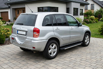 Toyota Rav 4 2001-2005 гг. Боковые Подножки Maya V1 (2 шт., Алюминий) фото 1