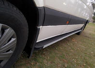 Volkswagen Crafter 2006-2016 гг. Боковые Подножки Maya (2 шт., Алюминий) фото 6