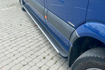 Volkswagen Crafter 2006-2016 гг. Боковые Подножки Maya (2 шт., Алюминий) фото 2