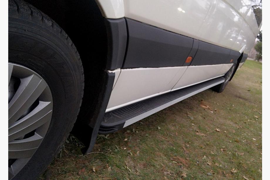 Volkswagen Crafter 2006-2016 гг. Боковые Подножки Maya (2 шт., Алюминий) Средняя База Фото 6