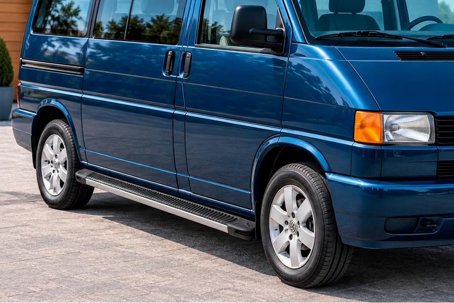 Volkswagen T4 Caravelle/Multivan 1990–2003 гг. Боковые Подножки Maya (2 шт., Алюминий) Image
