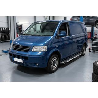 Боковые Подножки Maya (2 шт., Алюминий) Volkswagen T5 Caravelle 2004-2010 гг. фото 1