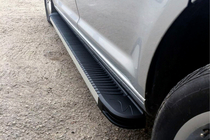 Volkswagen Amarok 2010-2022 гг. Боковые Подножки Maya V1 (2 шт., Алюминий) фото 1