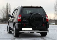 Chery Tiggo 1 2005-2016 гг. Задняя дуга Нержавейка d60 фото 2