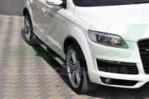 Audi Q7 2005-2015 гг. Боковые трубы (2 шт., нержавейка) фото 5
