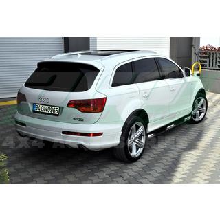 Боковые трубы (2 шт., нержавейка) Audi Q7 2005-2015 гг. фото 3
